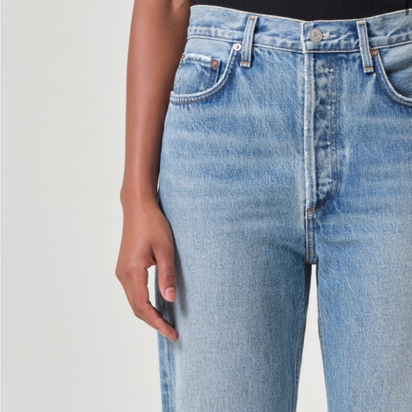 NWT Agolde 90’s Pinch Waist High Rise Straight Jeans - Picture 2 of 5